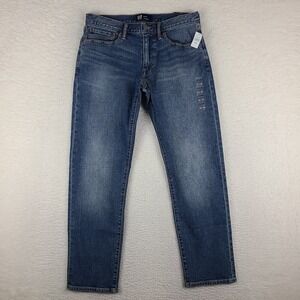 GAP Jeans Mens 32x30 Blue Straight Dark Wash GAP FLEX Denim NWT NEW